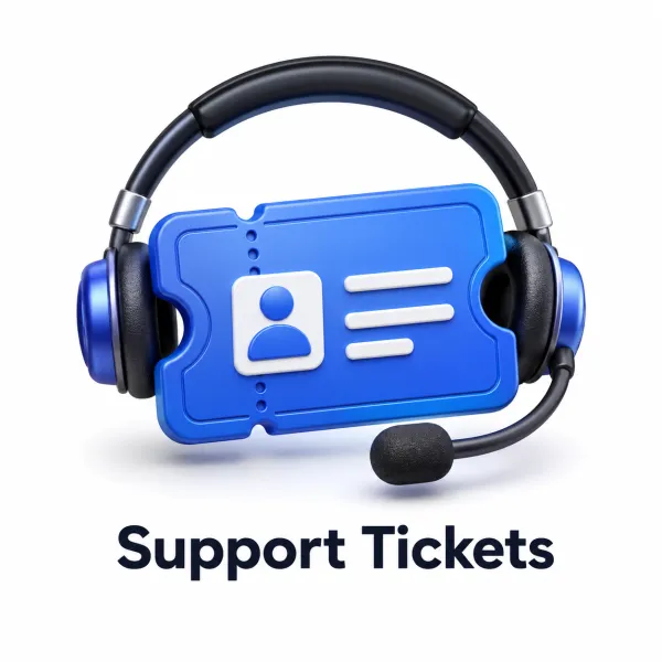 تذاكر الدعم الفني وخدمة العملاء (Support Tickets)